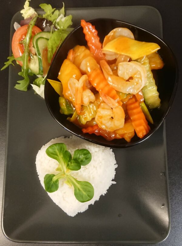 scampi räkor med sötsur sås - Bild 2