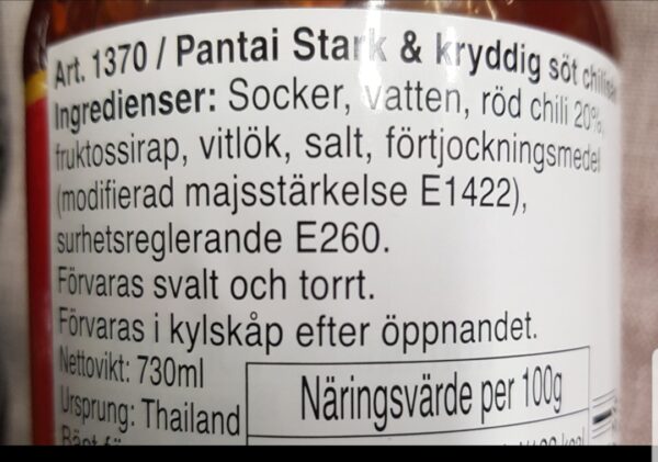 Pantainorasingh  Chilisås - ( Hot&Spicy ) - Chilli Sauce (Hot&Spicy) - Bild 3