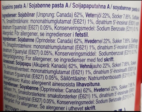 Pantainorasingh  Soyabönpasta  - Soy Bean Paste - Bild 3