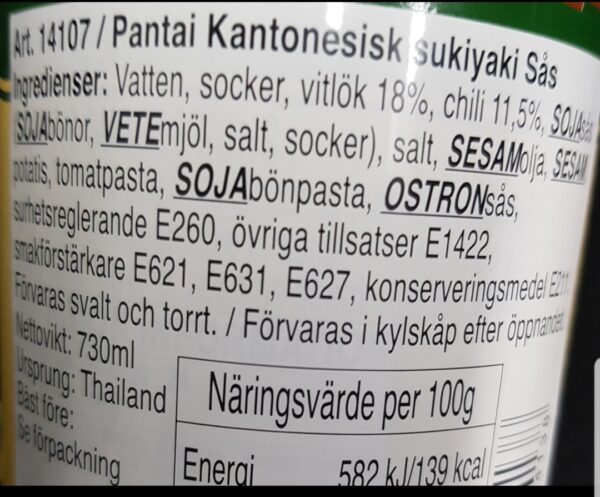 Pantainorasingh  - Sukiyaki Cantonese Sås - Sauce - Bild 3