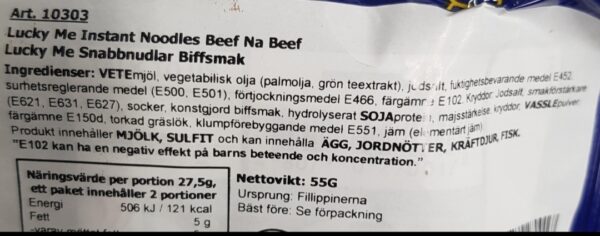 Lucky Me  - Instant Nudlar - Beef Na Beef - Instant Noodle - Bild 4