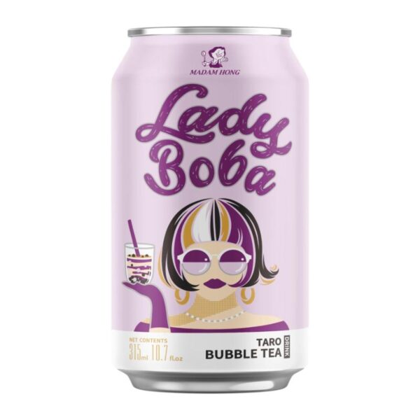 LADY BOBA - TARO  -  BUBBLE TEA DRINK - HONG DA MA
