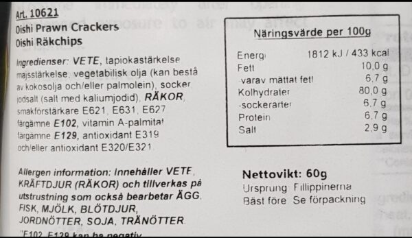 Oishi - Räkchips Original Prawn Cracker - Original Flavor - Bild 3